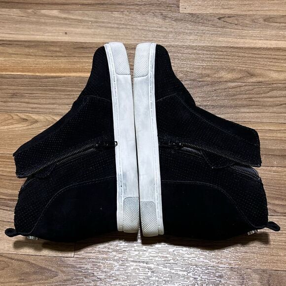 Steve Madden Women’s Size 8 Flavy Hidden Wedge Ankle‎ Bootie Black Suede - Picture 9 of 12